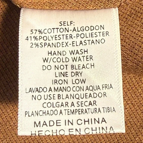 Listicle Brown V Neck Long Sleeve Sweater Top Women's Size Large NWT - Picture 7 of 8